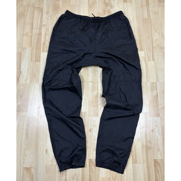 Vintage 90s Nike Track Pants / Sweatpants / Black / Embroidered / Size XL - Picture 1 of 7